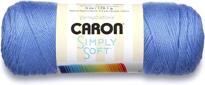 Caron Simply Soft Brites Yarn-Berry Blue