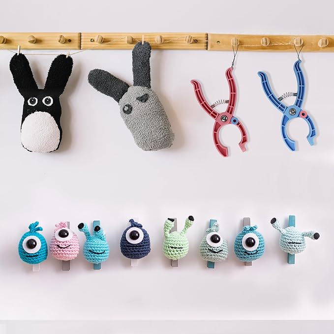 Safety Eye Tool, Safety Eyes for Crocheting Auxiliary, Safety Eyes Tool for Amigurumi Crochet & Stuffed 5-30mm Animal Eyes Making Supplies Tool - Blue（1PCS)