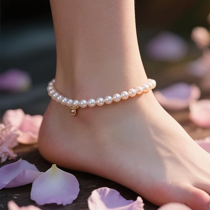 Laopottbeads 900 Pcs Ivory White 6MM Pearl Beads for Jewelry Making Round Pearl DIY Kit for Bracelets, Earrings, Necklaces & Anklets