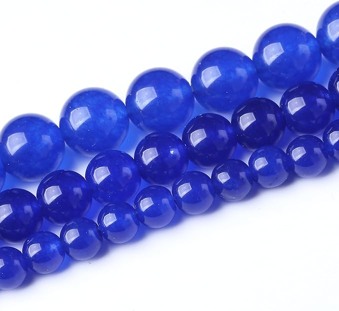 Mysterious Blue Chalcedony Stone Beads for Jewelry Making DIY Bracelet Necklace Jewelry Making 1 Strand 15.5inch 4MM