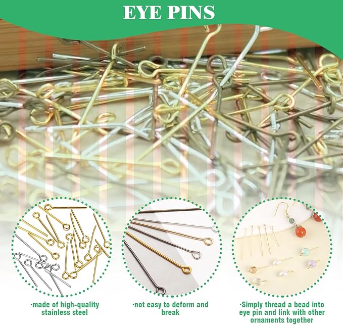 1682 Pcs 4 Colors 4/6/8/10mm Jump Rings with Opening Tool, Lobster Claw Clasps, Eye Pins, Jewelry Making Findings for Earring, Necklaces,Bracelets DIY (Gold/Bronze/Silver/Gun-Metal)