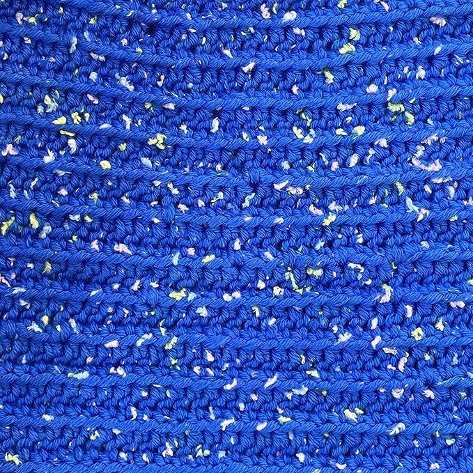 Tweed Twinkles Soft Baby Yarn for Crocheting, 8-Pack (696Yds / 400G), Free Patterns - Acrylic Baby Blanket Knitting Yarn with Flecks - Size 3 DK Light Worsted Weight - Royal Blue