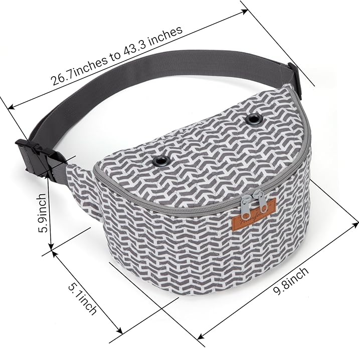 Yarn Crossbody Waist bag Small Yarn Storage Organizer for Yarn Skeins-Organizer for Crochet Hooks and Accessories