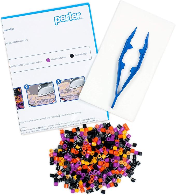 Perler Tyrannosaurus Rex Pattern Bag Beads Kit, 3500pcs, Dino