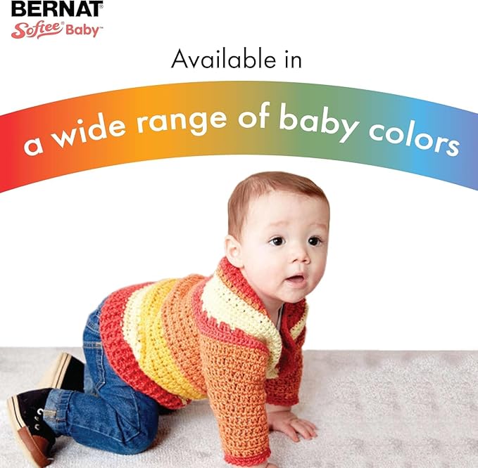 Bernat Softee Baby Pale Blue Yarn - 3 Pack of 141g/5oz - Acrylic - 3 DK (Light) - 362 Yards - Knitting/Crochet