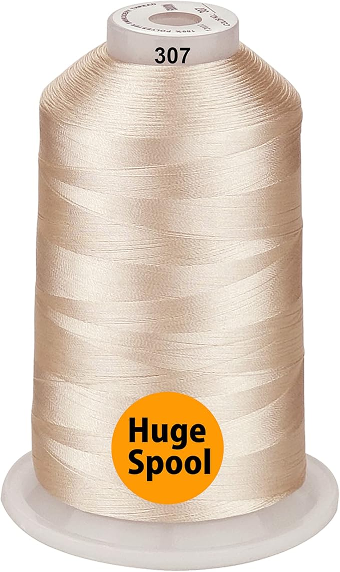 Simthread - 33 Selections - Various Assorted Color Packs of Polyester Embroidery Machine Thread Huge Spool 5500Y for All Purpose Sewing Embroidery Machines - Skin Tone Color
