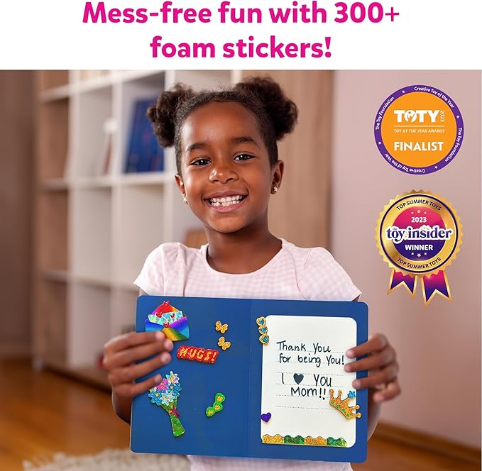 skillmatics foil fun - card making set, no mess art for kids, craft kits & supplies, diy creative activity, gifts for girls & boys ages 4, 5, 6, 7, 8, 9