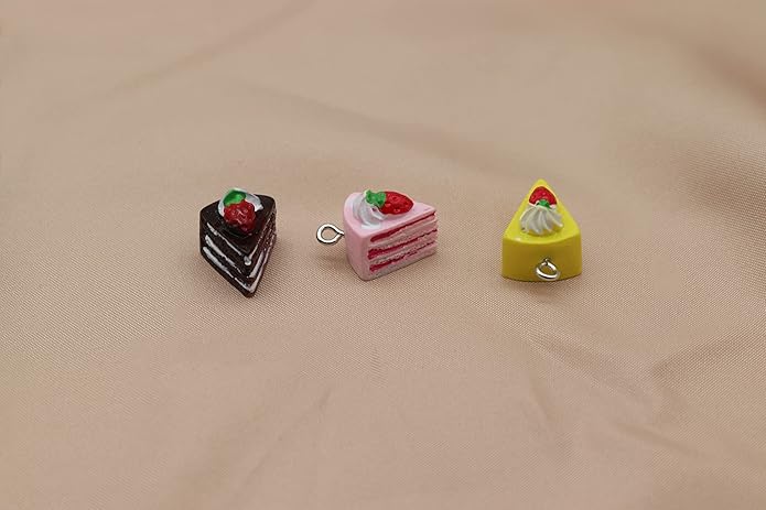 Resin Ice Cream Flower Dice Pendant Charms Colorful DIY Pendant Making Charm for Bracelet Necklace Earrings Keychain Craft