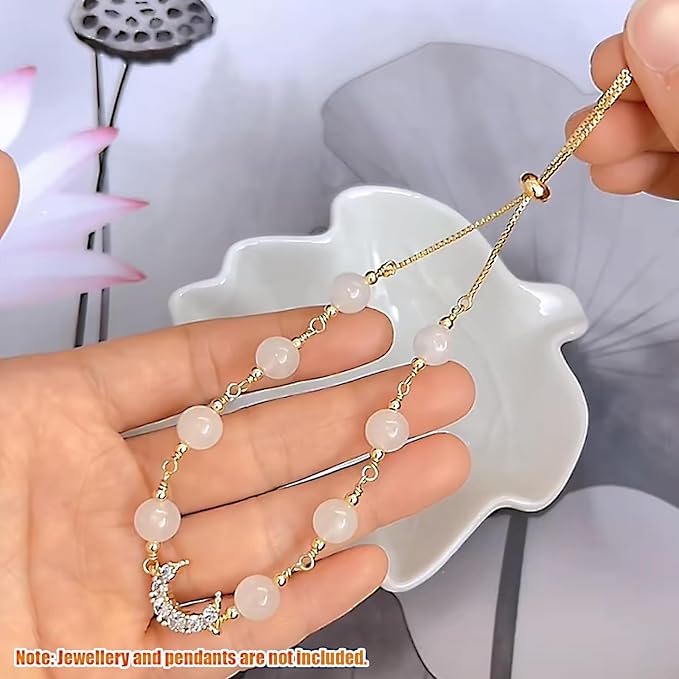 Fesorsi Gold Necklace Chain for Jewelry Making, 46ft 6 Style Rolled Steel DIY Jewelry Chain Roll Bracelet Bulk Link Plated Permanent for Earring Anklet Craft with Jump Ring, Lobster Clasp, Pliers