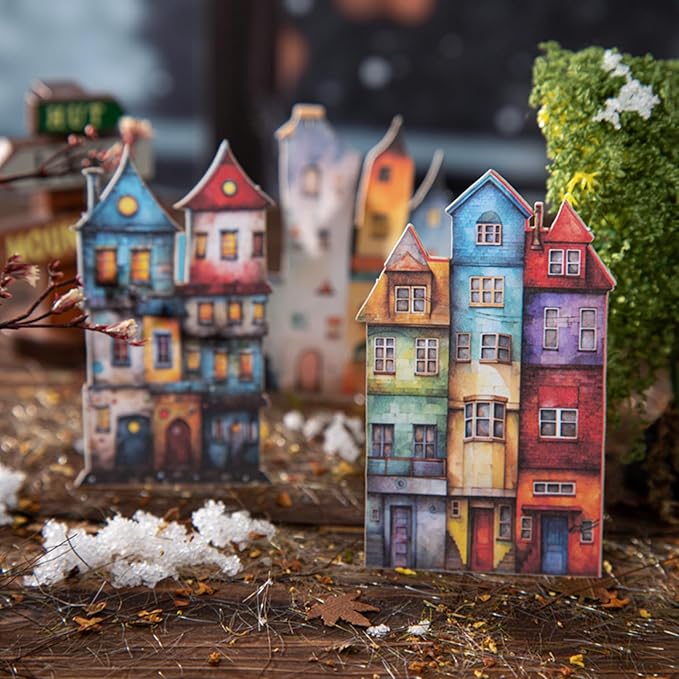 90 Pieces Aesthetic Magic Cottage Sticker Set, 6 Pack Vintage Fantasy Cottage Stickers for Scrapbooking, Journaling, DIY Crafts Arts, and Junk Journal Supplies