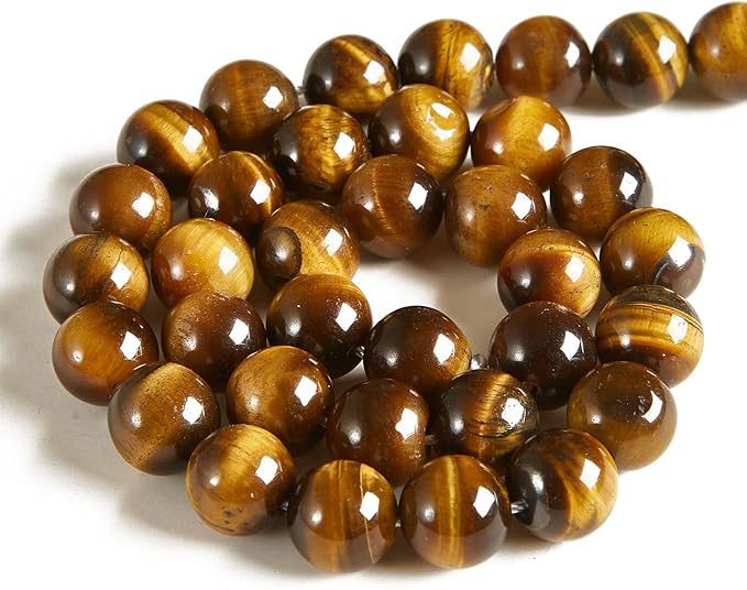 100pcs 6mm yellow tiger eye beads natural gemstone beads round loose beads for jewelry making