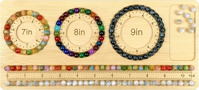 Petoysoso Bead Boards for Jewelry Making, Bamboo Beading Board for Jewelry Bracelet, Bracelet Bead Board,Bead Tray,Beading & Jewelry Making Supplies