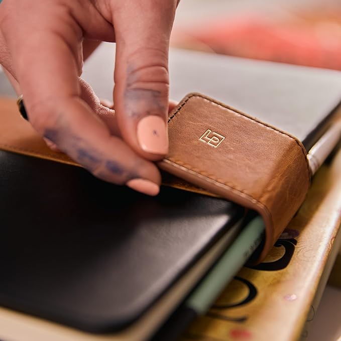 Luxury Leather Sketchbook, Hardcover Drawing Notebook, Pen Loop/Magnetic Closure, Acid Free 150gsm Thick Paper, Full Grain Leather Artisan Collection by Leatherpress (9.3” x 7.8” x .9”)