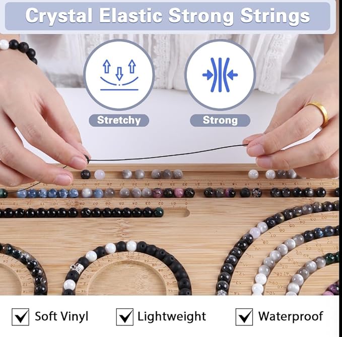 glass beads for jewelry making, 18 colors glass beads for bracelets making kit including 2-8mm bead spacers/lava beads/stone rock diy jewelry making supplies for adults (thanksgiving, christmas)
