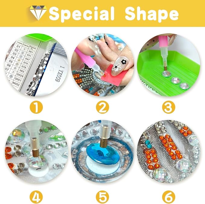 SKRYUIE DIY Diamond Art Kits for Adults Snake Special Shape - 5D Diamond Painting Kits for Adults Animal - Crystal Embroidery Cross Stitch - Craft for Wall & Office Decor 12 x 12 Inch c12