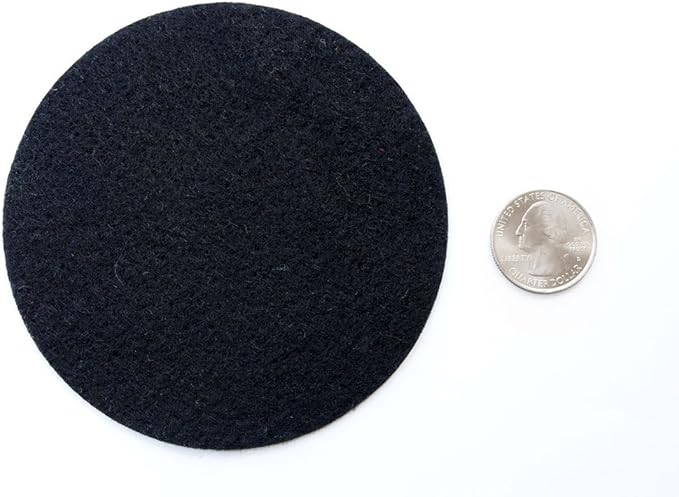 Playfully Ever After Black Craft Felt Circles (4 Inch - 19pc)