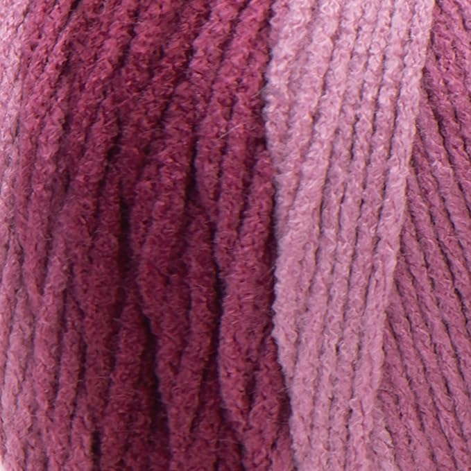 Red Heart Super Saver Jumbo Anemone Ombre Yarn - 2 Pack of 283g/10oz - Acrylic - 4 Medium (Worsted) - 482 Yards - Knitting/Crochet