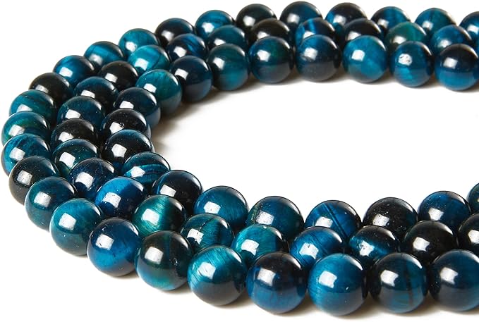 100pcs 10mm aquamarine tiger eye beads natural gemstone beads round loose beads for jewelry making