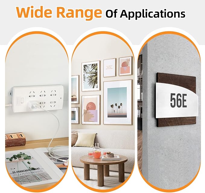 Picture Hanging Strips,Picture Hanger Kit, Removable Damage Free,Picture Hanging Hooks,Black Medium(40Pack)