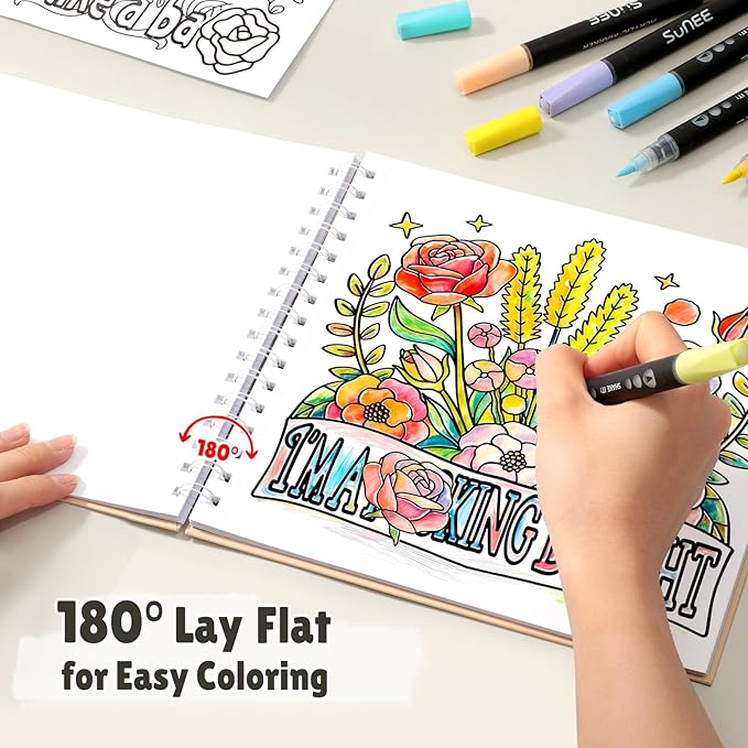 Adult Coloring Book for Mindfulness & Anxiety Relief: Coloring Books for Adults Relaxation with Motivational Quotes, Stress Relieving Nature Designs