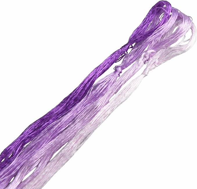 4 Skeins Mulberry Silk Floss Embroidery Thread Floss-Cross Stitch Threads China Silk Woven Jewelry Threads DIY Sewing Kits (20)