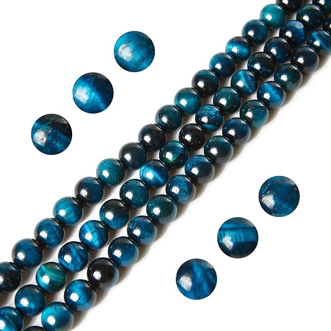 100pcs 10mm aquamarine tiger eye beads natural gemstone beads round loose beads for jewelry making