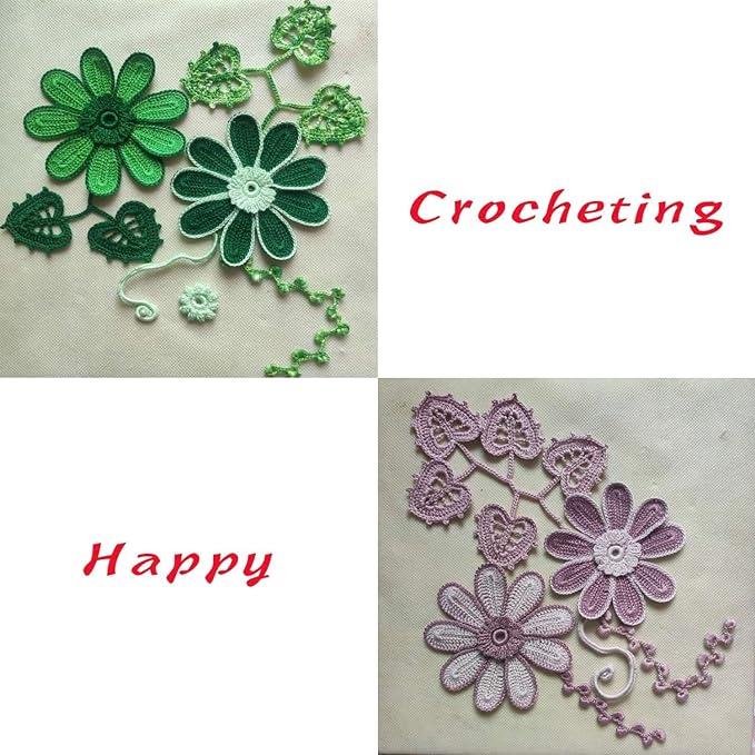 golo 3 Balls Crochet Thread Size 30 Embroidery Thread Yarn for Hand Kniting Yarn for Tatting 196