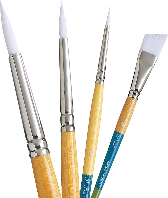 Princeton 9850SET-3 Snap! Paintbrush Set, White