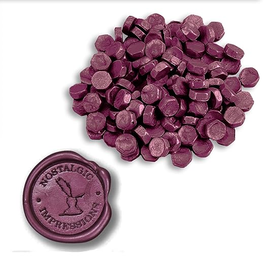 premium plum dandy sealing wax beads 1 pound bulk saver pack-over 3000 beads for wax seal stamps, letter sealing & wedding invitations