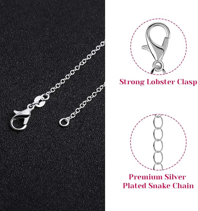 selizo 30 Pack Chain Necklace Bulk Jewelry Making Chains Silver Plated Necklace Chains for Necklace Jewelry Making, 1.2 mm (20 Inches)