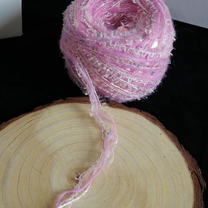 Hand Spun Art Yarn 4 Pack of 50g/Skein with Hand Blended Colorful Handmade for Jewelry Making, Junk Magazines Knitting Crafts Textile Decorative Tassels Card Making