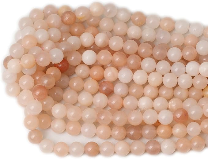 cheavian 35pcs 10mm natural pink aventurine gemstone round loose beads stone beads for jewelry making diy findings 1 strand 15"