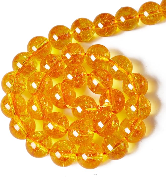100pcs 6mm citrine beads natural gemstone beads round loose beads for jewelry making