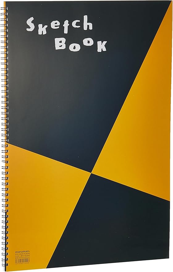 Maruman ZUAN Sketchbook, A3, 16.54" x 11.85", Classic Drawing Paper Sketchbook Pad, 24 Pages of Acid-Free Textured Paper for Sketching, Durable Twin-Wire Binding, Made in Japan