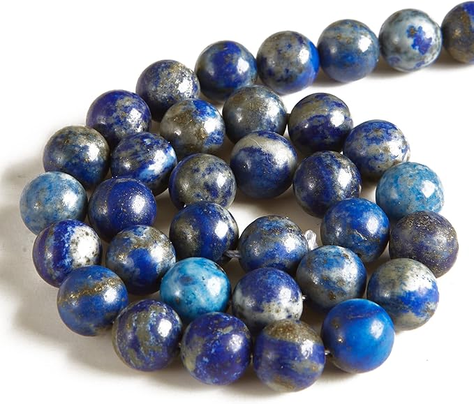 100pcs 10mm lapis lazuli beads natural gemstone beads round loose beads for jewelry making