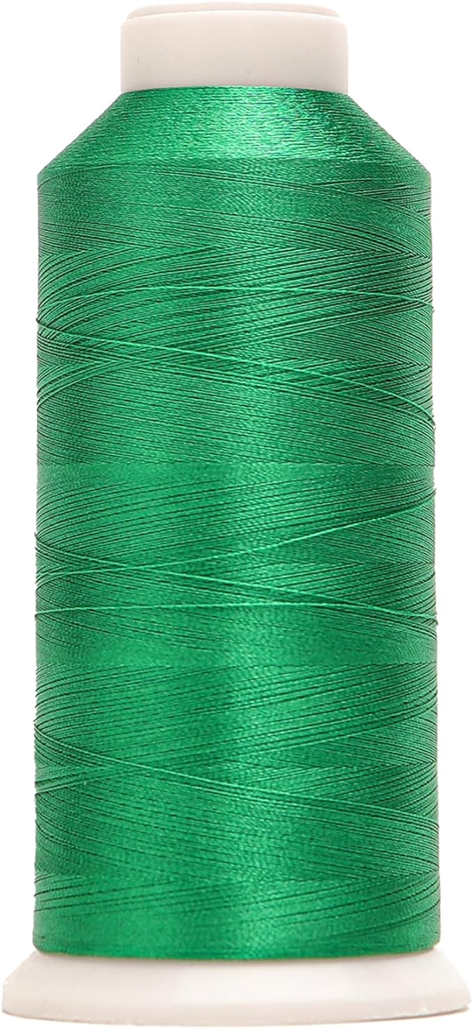 High Tenacity Polyester Embroidery Machine Thread 40WT(120D/2) 4000M Per Spool for Commercial and Domestic Embroidery Machine (Celtic Green-1651)