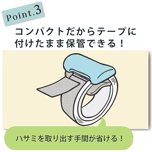 KOKUYO Washi Tape Cutter, Masking Tape Dispenser, Mini Portable Light Cutting, Clip Type, for 20-25mm Wide Tape, Light Pink, Japan Import (T-SM401LP)