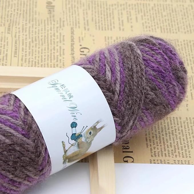 JAMIT Soft Crochet Yarn for Hand Knitting & Machine, Fluff Elastic Velvet Yarn for Crochet & Craft Projects, 4 Skeins, 75g/Skein, Multicolor