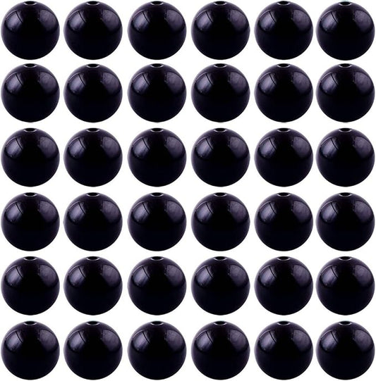 Natural Stone Beads 100pcs 8mm Black Obsidian Round Genuine Real Stone Beading Loose Gemstone Hole Size 1mm DIY Charm Smooth Beads for Bracelet Necklae Earrings Jewelry Making (Black Obsidian, 68mm)