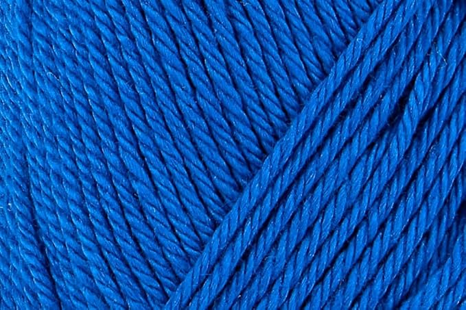 5 Skein/Pack Schachenmayr (SMC) Catania Originals Yarn, Each Ball 1.76 Oz (50gr) / 136 Yards (125 m), 100% Mercerized Cotton for Knitting and Crochet Yarn, Sport Weight, 201 - Royal