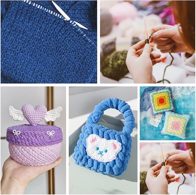 BENECREAT 3Pcs Knitting Needle Gauge Multifunctional Wood Spinning Control Card Knitting Tool for Spinners Yarn WPI Guide Gauge Measuring Tools Crochet Accessories