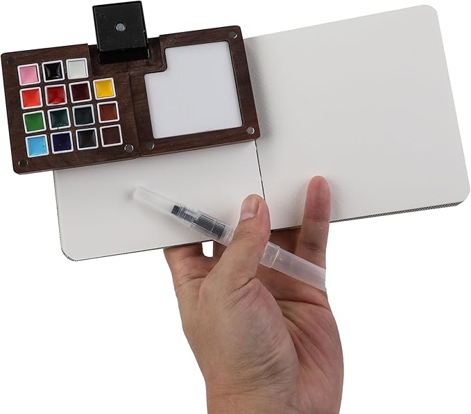 Mini Watercolor Paint Set,Portable mini Travel Watercolor kit, Pocket Watercolor Set with Paint,Art Supplies, for Artists, Amateur Hobbyists and Painting Lovers