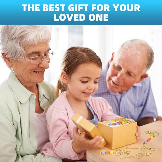 20 Pcs Beadable Keychains Bulk Kit – DIY Keychain Making Supplies with Metal Blanks for Crafts, Jewelry, Charms, Custom Projects – Blank Chain Bars for Beaded Keychain Design (Golden)