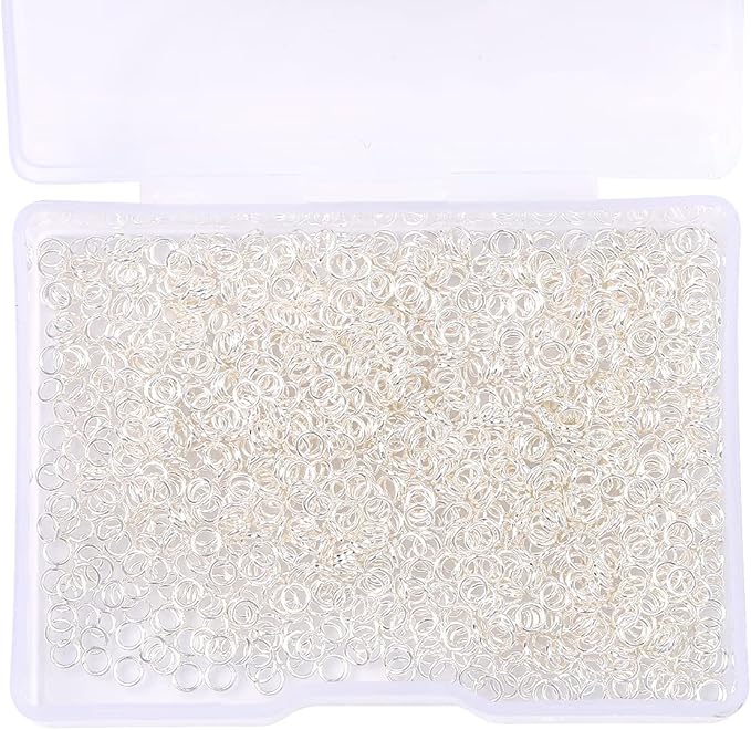 Silver Plated Jump Rings Non Tarnish 3mm 1200pcs for Jewelry Making Findings