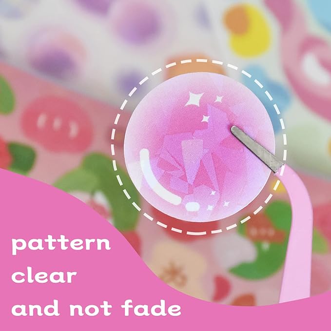 2500PCS Scrapbook Stickers Book - Cute Butterfly Stars Heart Letter Glitter Self-Adhesive Korean Bows Ribbons Kpop for Kids Girls Boys Aesthetic Craft Scrapbooking Junk Journal 50-Page