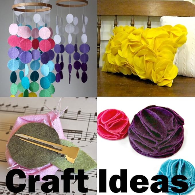 Playfully Ever After Cardinal Red Craft Felt Circles (2 Inch - 44pc)