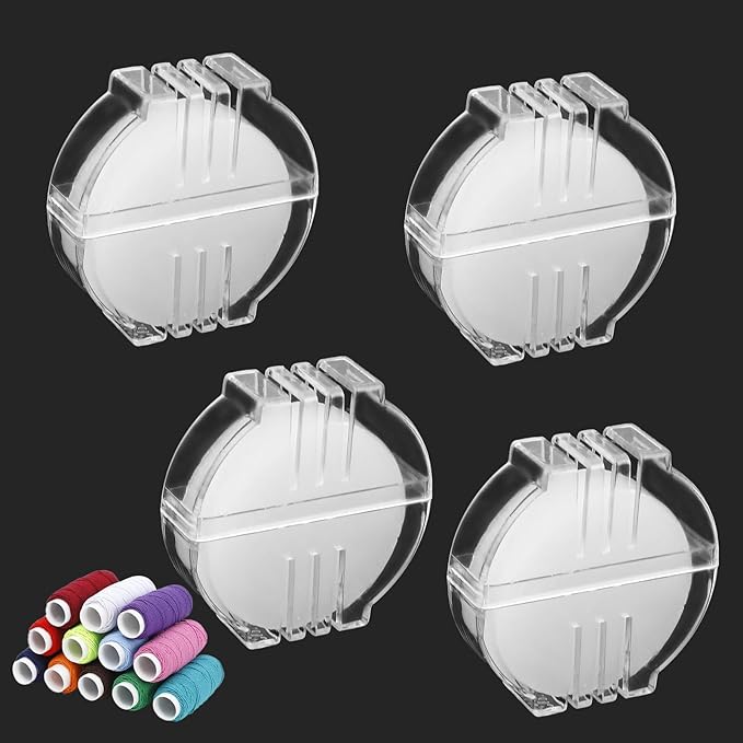 4Pcs Beeswax Thread Conditioner,Thread Wax for Sewing,Conditioner Beeswax for Quilting Sewing Strengthening Line Embroidery Wax(White)