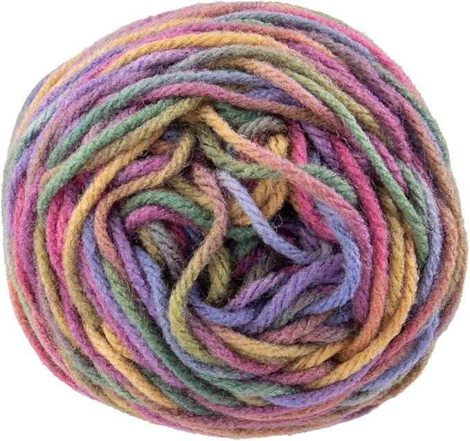 Craft County Size 4 (Medium) 100% Acrylic Fiber Yarn – Variety of Color and Pattern Options – Great for Crochet, Knitting, and Weaving (Artist Print)
