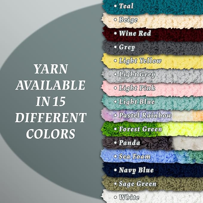 Super Soft Chunky Chenille Yarn – 8 Skeins × 8 oz (25 Yards Each) Jumbo Bulky Yarn for Crochet & Hand Knitting Blankets, Sweaters, Cushions, DIY Projects (Navy Blue)