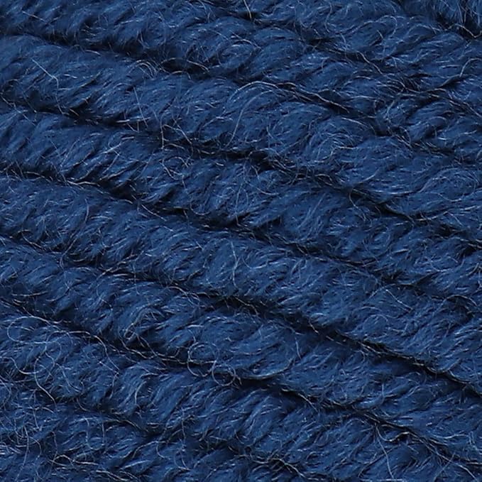Estako Megastar, (4 Skeins Pack) 75% Acrylic 25% Wool Yarn, Soft, Chunky Bulky Weight #5 for Crochet and Knitting (4 x 3.52 Oz) / (4 x 120 Yrds) (65095 - Navy)